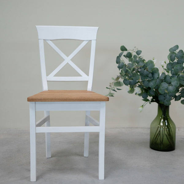 Chaise en bois massif Lausanne - Lot de 2 ou 4 - VESKOR