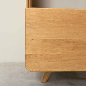 Vitrine en bois massif de chêne Genève 1