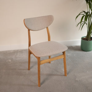 Chaise en bois massif de chêne Maxwell, revêtement - Lot de 2 ou 4 chaises - NordicStory