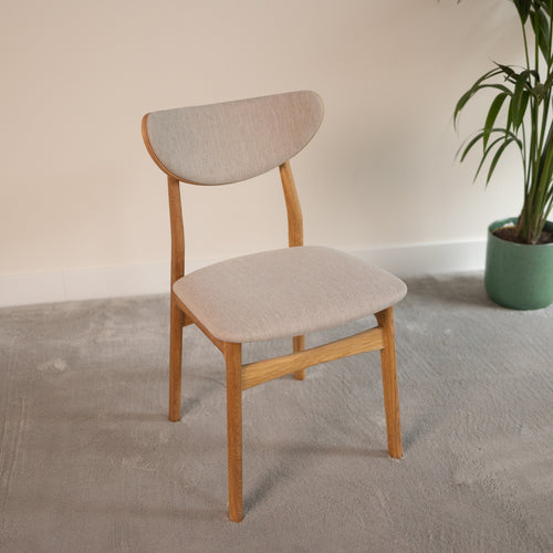 Chaise en bois massif de chêne Maxwell, revêtement - Lot de 2 ou 4 chaises - NordicStory