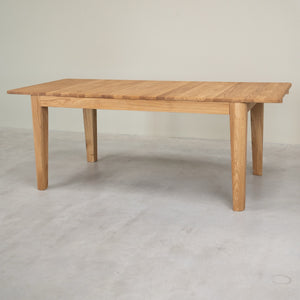 Table à manger rectangulaire extensible en bois massif de chêne Kodama - VESKOR