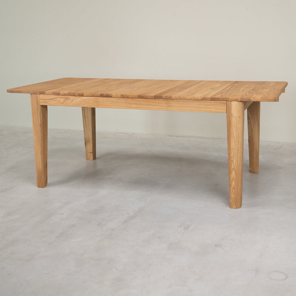Table à manger rectangulaire extensible en bois massif de chêne Kodama - VESKOR