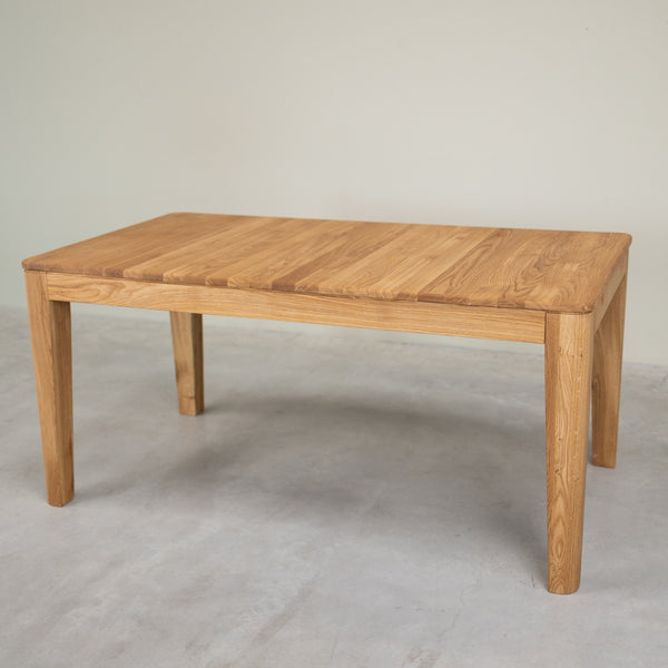 Table à manger rectangulaire extensible en bois massif de chêne Kodama - VESKOR