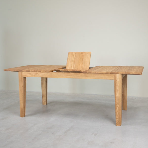 Table à manger rectangulaire extensible en bois massif de chêne Kodama - VESKOR