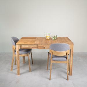 Table à manger extensible en bois massif de chêne Marsi - NordicStory