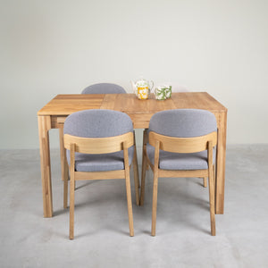 Table à manger extensible en bois massif de chêne Marsi - NordicStory