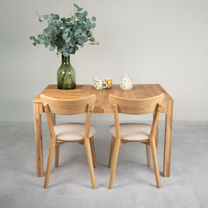 Table à manger extensible en bois massif de chêne Marsi - NordicStory