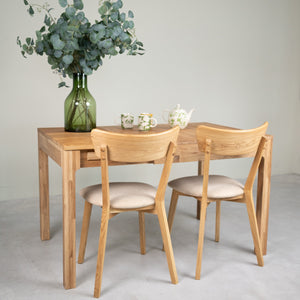 Table à manger extensible en bois massif de chêne Marsi - NordicStory