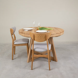 Table à manger en bois massif de chêne durable Valence