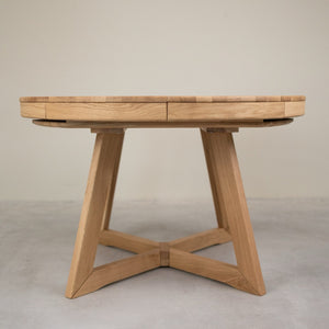Table à manger en bois massif de chêne durable Valence