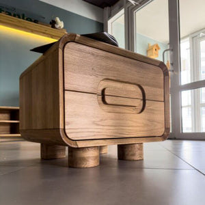 Table de chevet en bois massif de chêne Déo - VESKOR