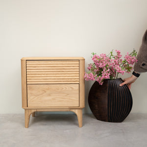 Table de chevet en bois massif de chêne Oxford 2 - NordicStory
