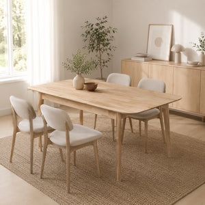 Table en bois massif de chêne