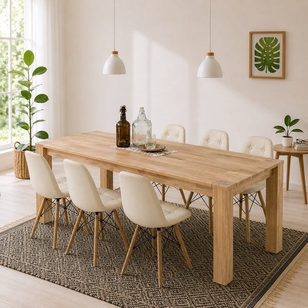 Table en bois massif de chêne