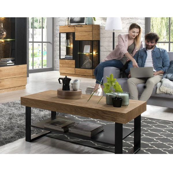 Table basse avec pieds en métal Mozaik 41 - 110 x 60 x 48 cm - LoftStory