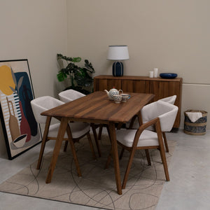 Table à manger fixe en bois massif Suède - VESKOR