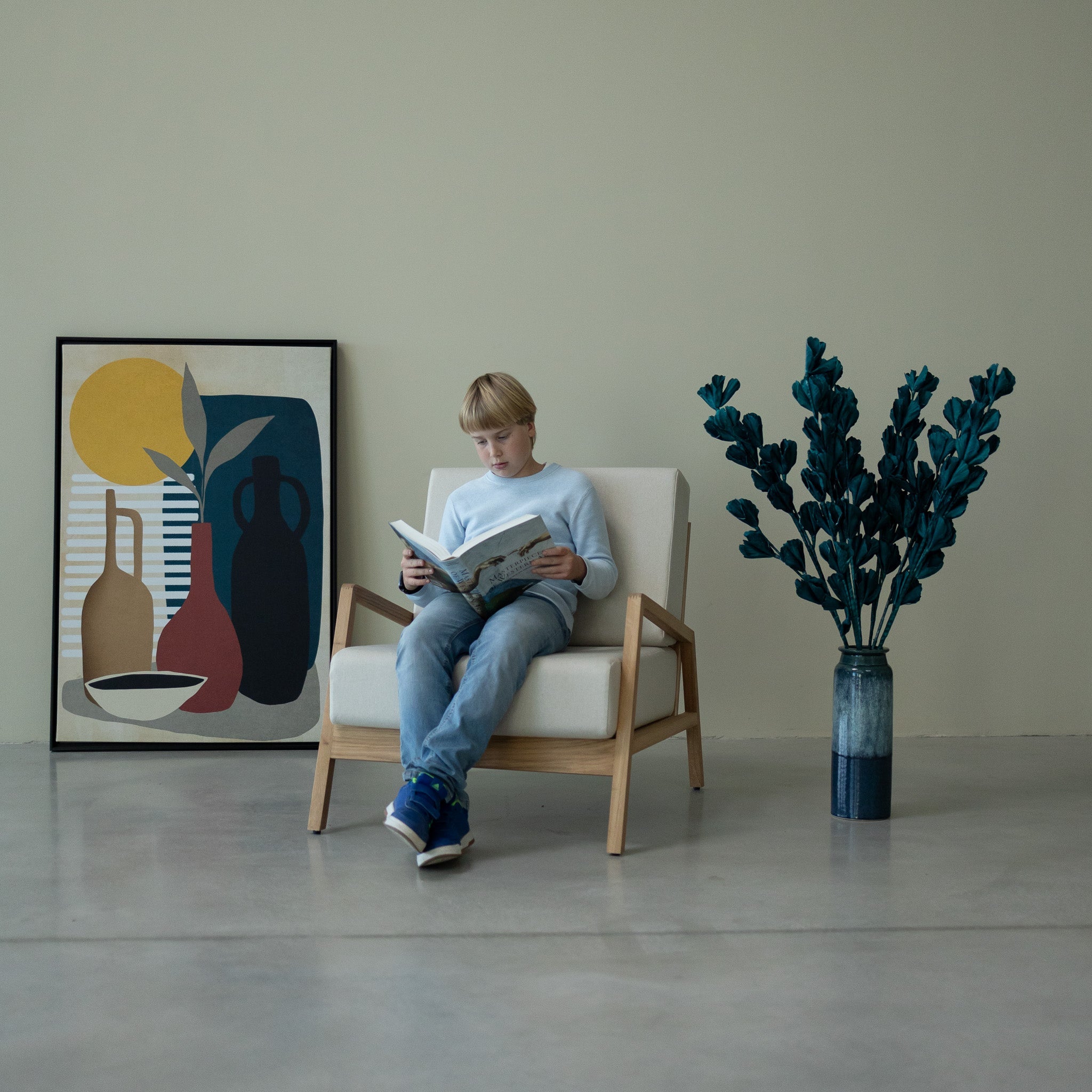 VESKOR Sillón madera maciza SWEDEN