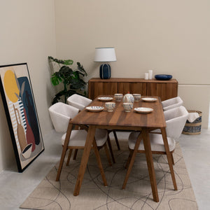 Table à manger fixe en bois massif Suède - VESKOR