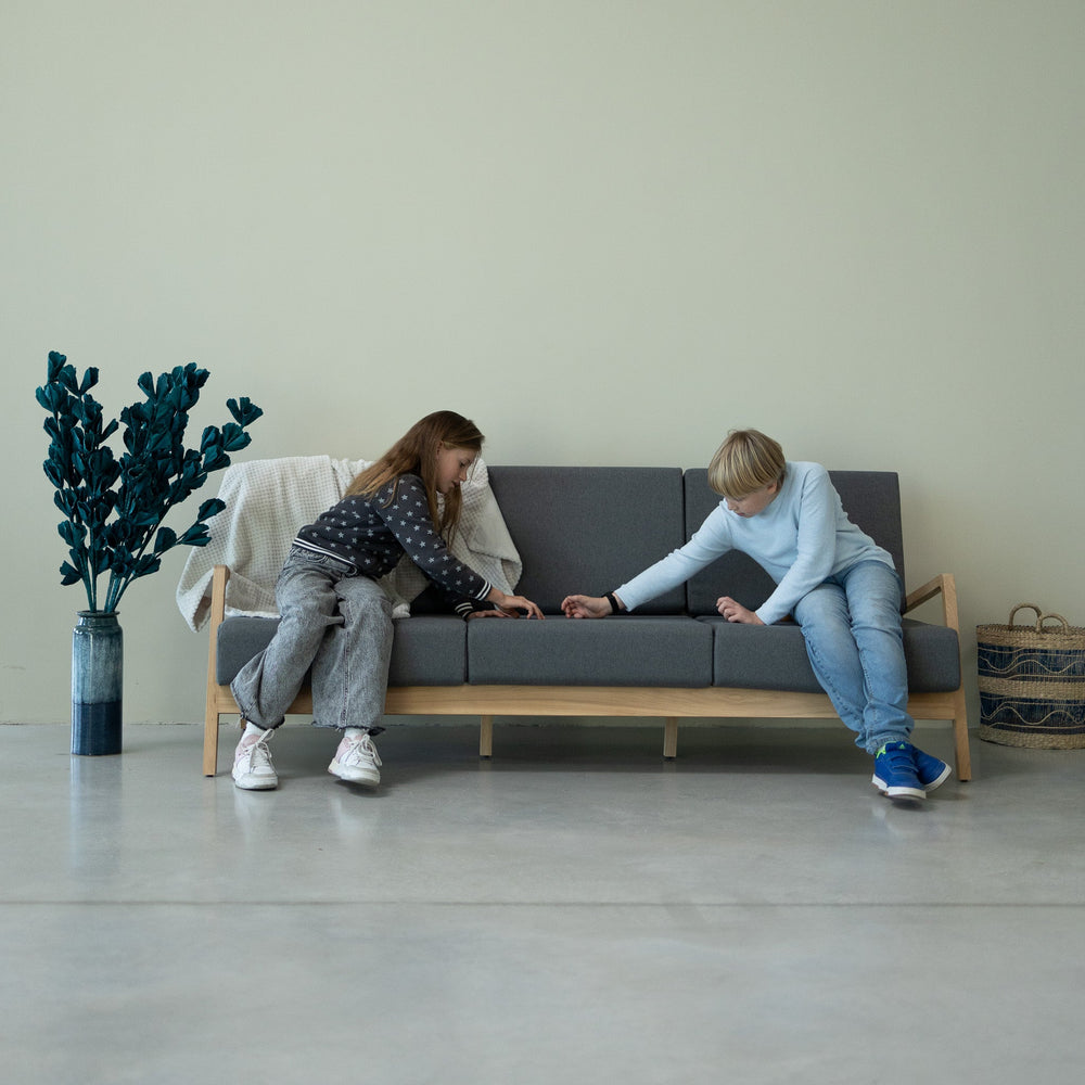 Canapé 3 places en bois massif Suède - VESKOR