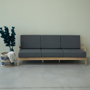 Canapé 3 places en bois massif Suède - VESKOR