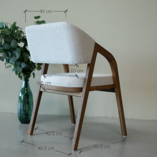 VESKOR Set de 2 Sillas madera maciza SWEDEN