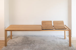 Table à manger extensible en bois massif Dita Veskor