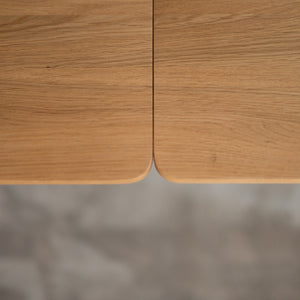 Table à manger extensible en bois massif Dita Veskor