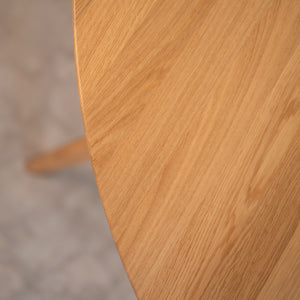 Table à manger ronde extensible en bois massif Saga Veskor