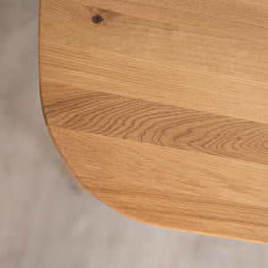 Table à manger fixe en bois massif de chêne Ikona Veskor