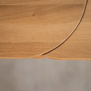 Table à manger extensible en bois massif de chêne Ikona Veskor