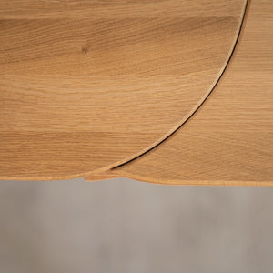 Table à manger extensible en bois massif de chêne Ikona Veskor