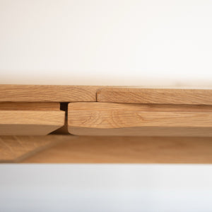 Table à manger extensible en bois massif de chêne Ikona Veskor