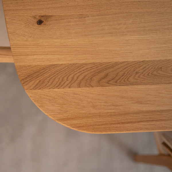 Table à manger extensible en bois massif de chêne Ikona Veskor