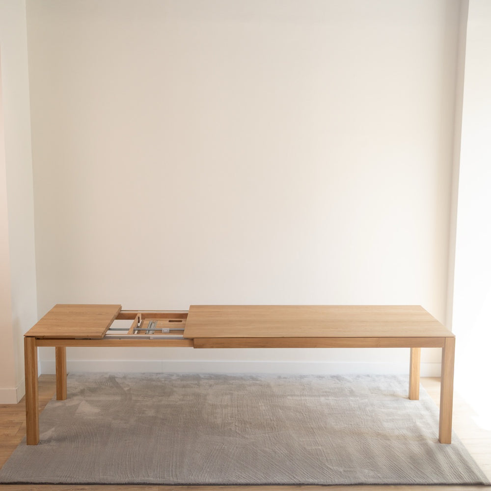 Table à manger extensible en bois massif Verdi Veskor