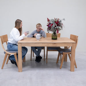 Mesa extensible de comedor de madera maciza de roble L2