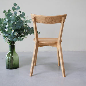 Chaise de salle à manger en bois massif de chêne Victoria - Lot de 2 ou 4 chaises - VESKOR