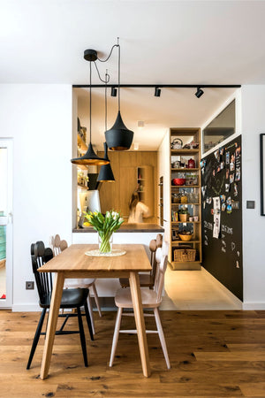 Table à manger extensible en bois massif PREMIER - KARPIS