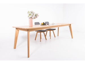 Table à manger extensible en bois massif avec 2 rallonges KAMBIO 2 - KARPIS