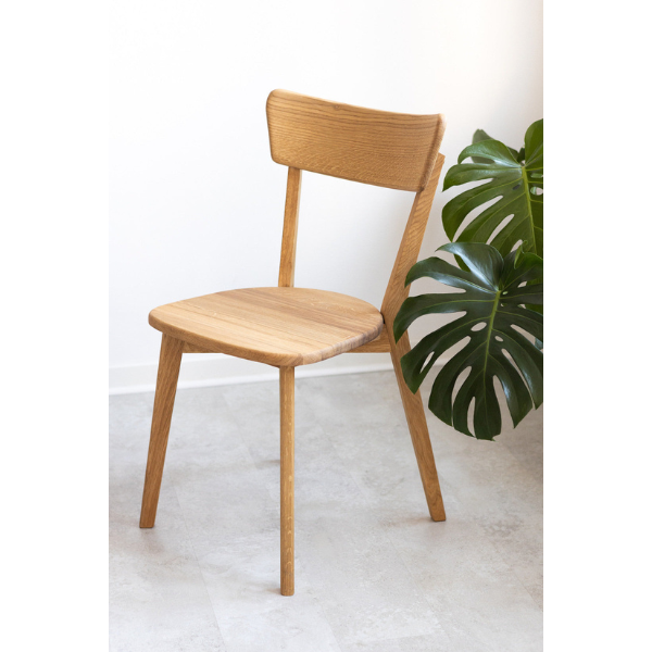 Chaise de salle à manger en bois massif de chêne Diana – Lot de 2 ou 4 chaises - NordicStory