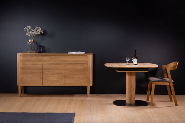 Table à manger extensible en bois massif LUNA - KARPIS