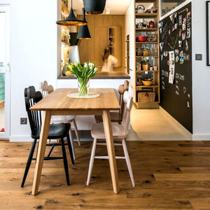 Table à manger fixe en bois massif PREMIER - KARPIS