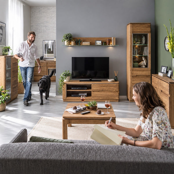 Meuble TV en bois de chêne Monténégro 24 - LoftStory