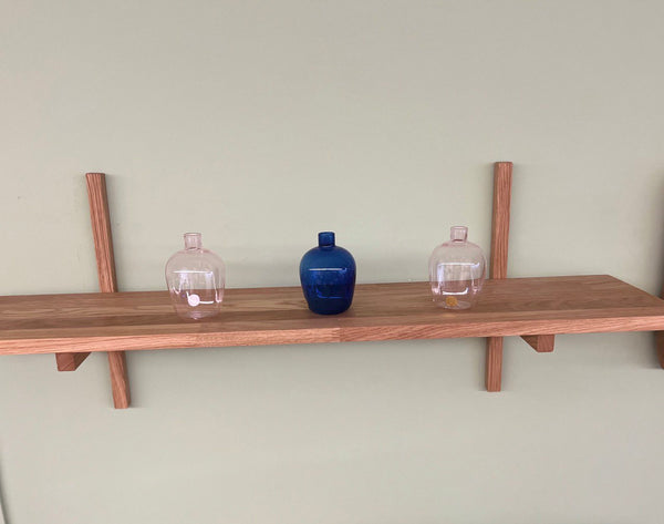 VESKOR Estante de madera maciza roble MALMO