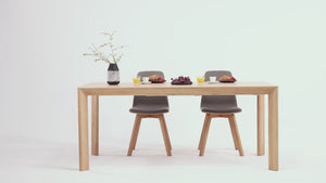 Table à manger extensible en bois massif DITA - KARPIS