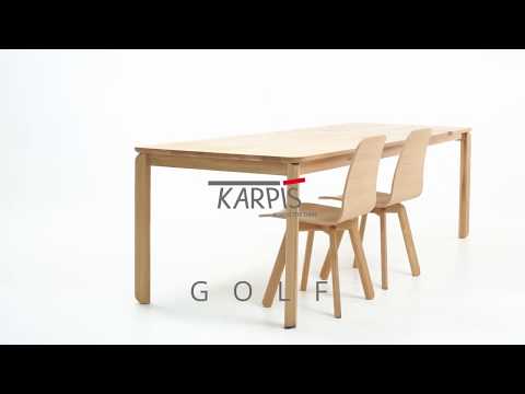 Table à manger fixe en bois massif GOLF - KARPIS