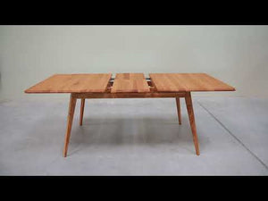 Table à manger extensible en bois massif de chêne Genève - 160-200 x 90 x 75 cm - NordicStory
