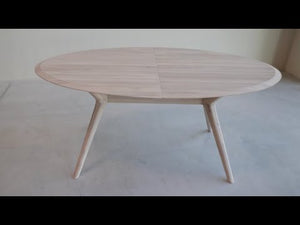 Table à manger extensible en bois massif de chêne Carmen - NordicStory