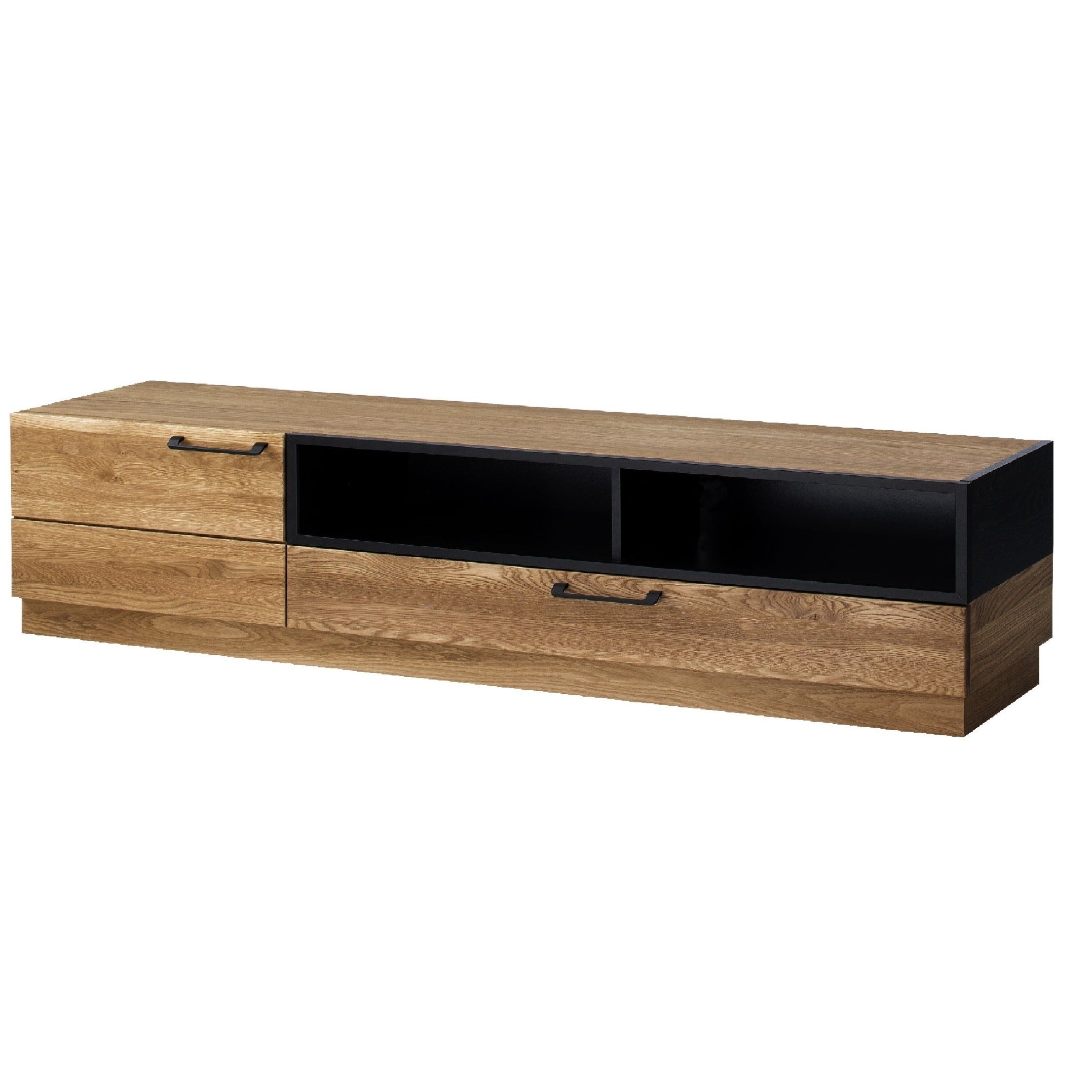 LoftStory Mueble de TV de madera de roble