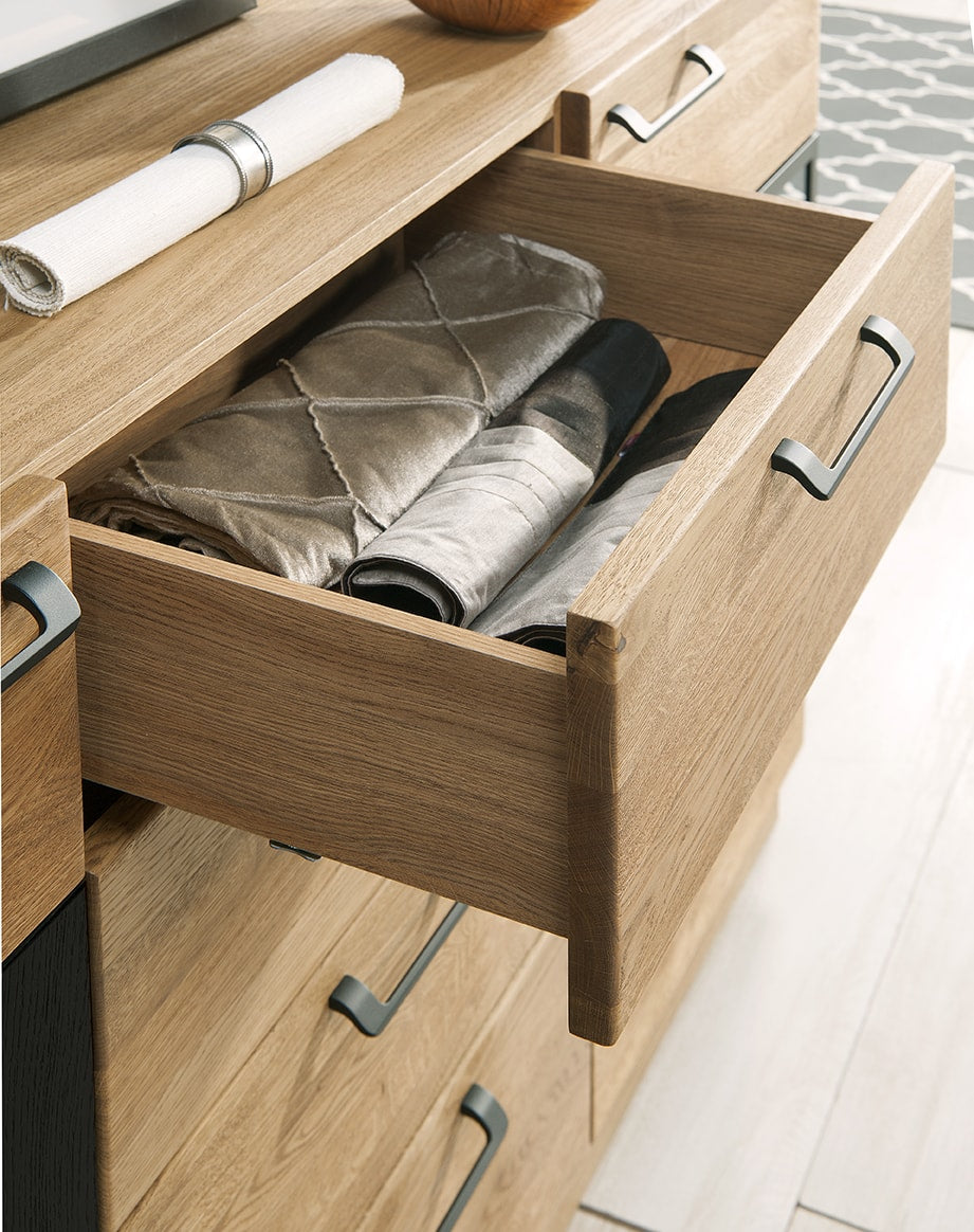 LoftStory Cómoda aparador madera de roble