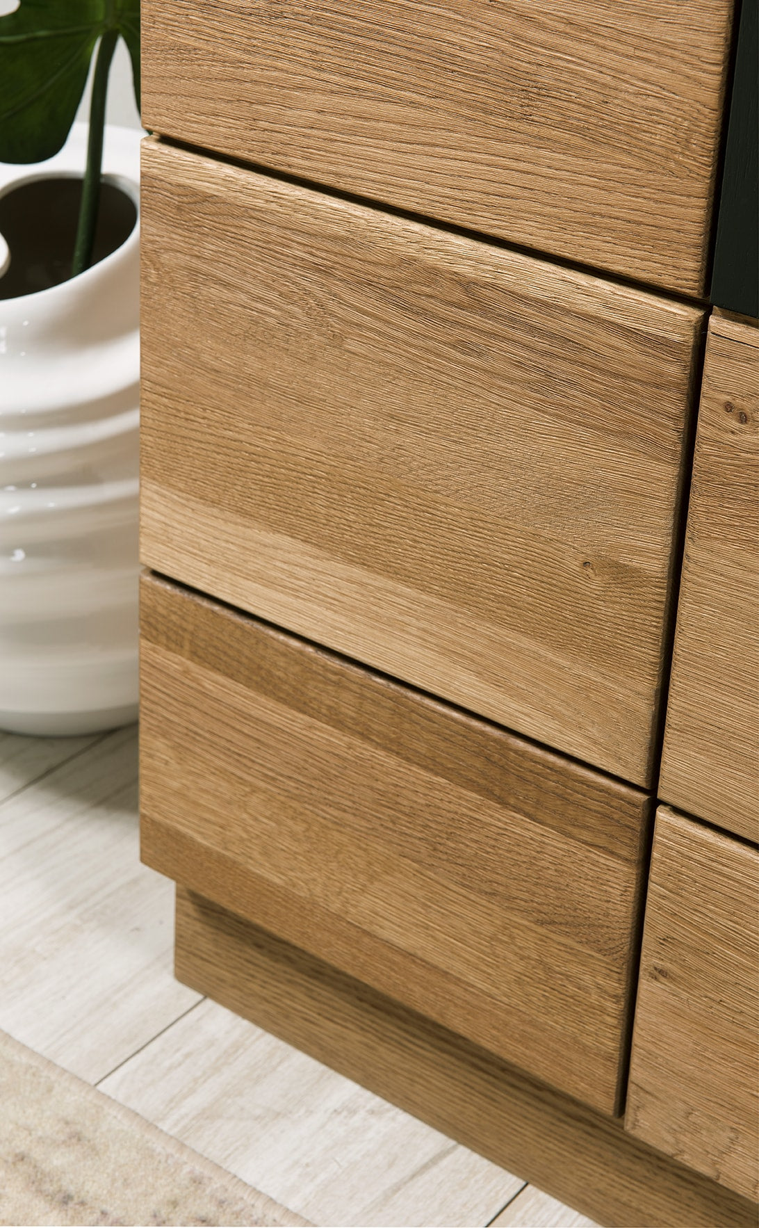 LoftStory Vitrina de madera de roble diseno original nordico